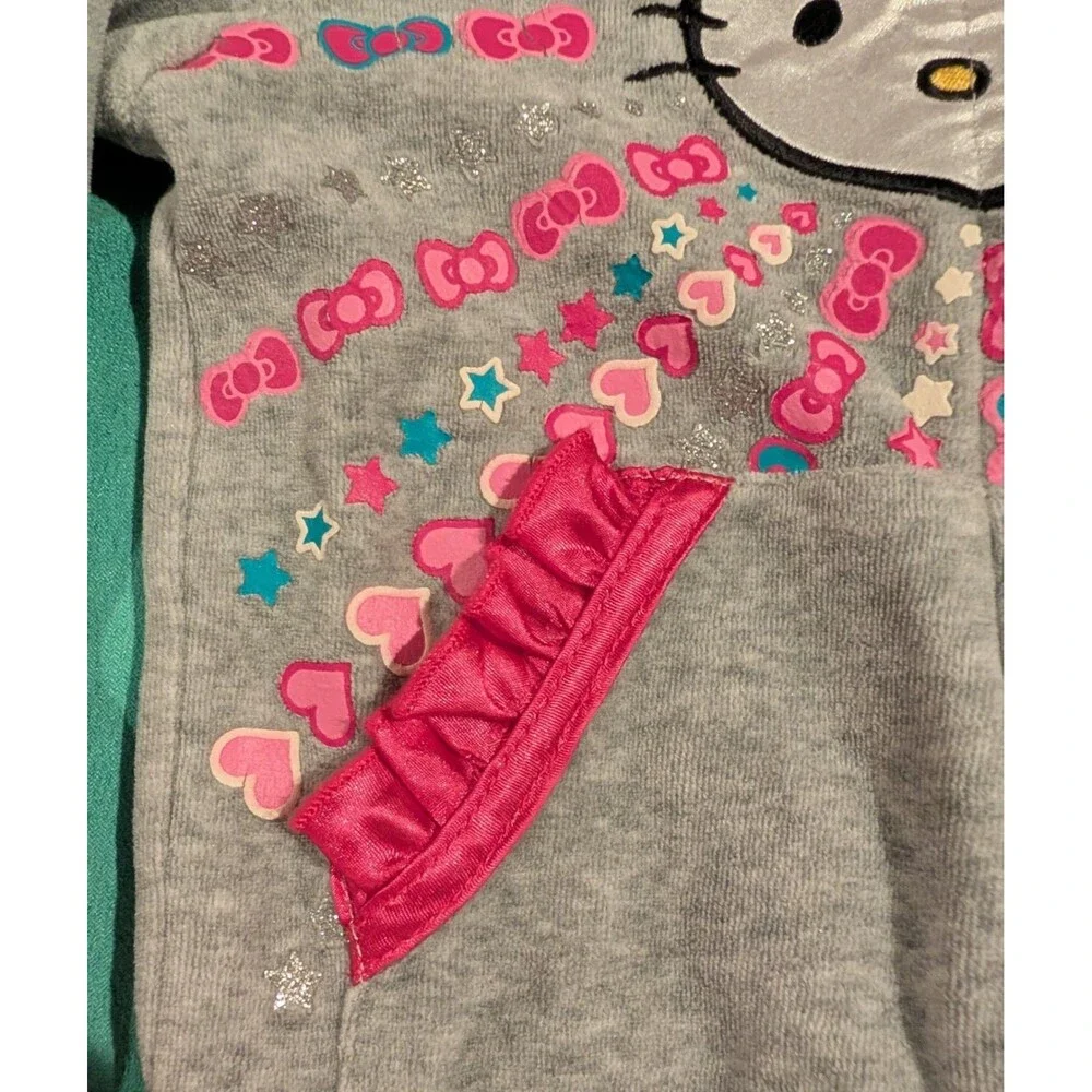 Y2k Hello Kitty Zip Up Jacket Toddler Girl - Picture 4 of 5